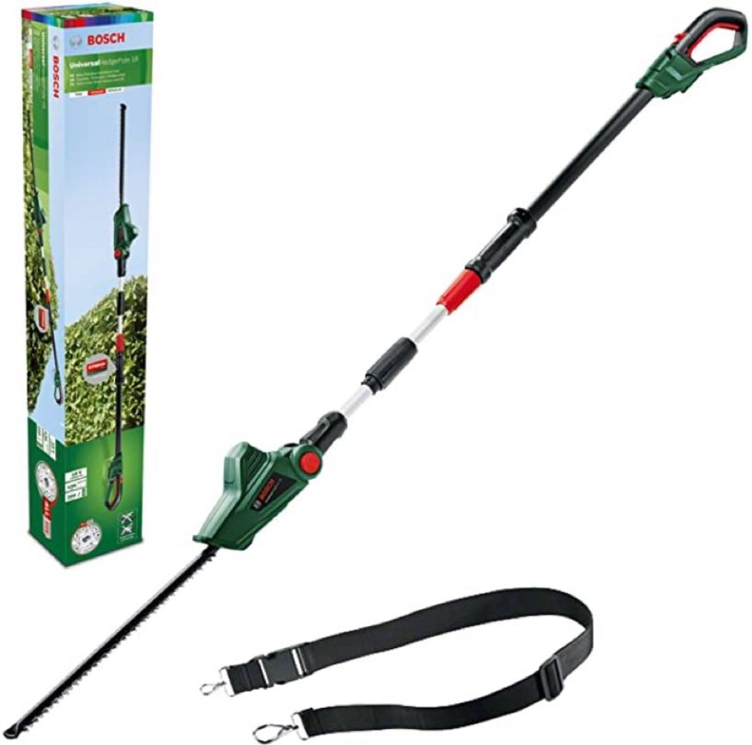 Häcksax med telskophandtag, batteridriven