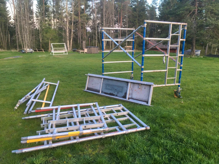 Byggnadsställning/arbetsplattform zip up