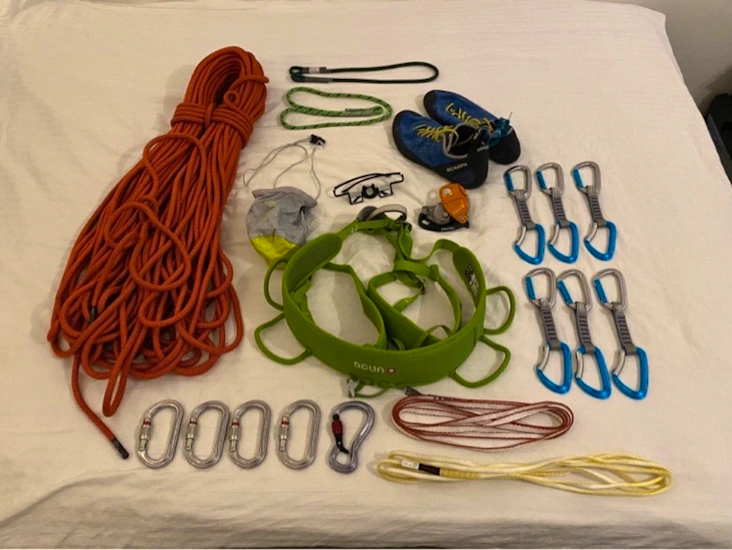 Komplett ledrepsklätterutrustning