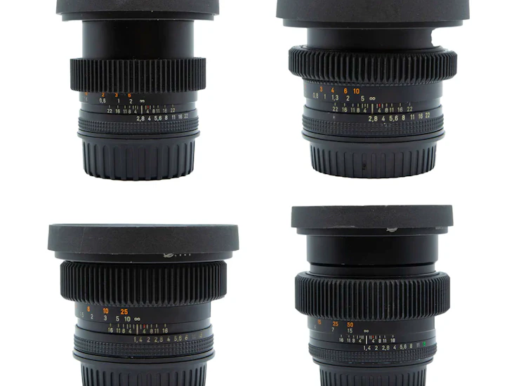 Contax zeiss super speeds ef | 4 lens cinemodded set