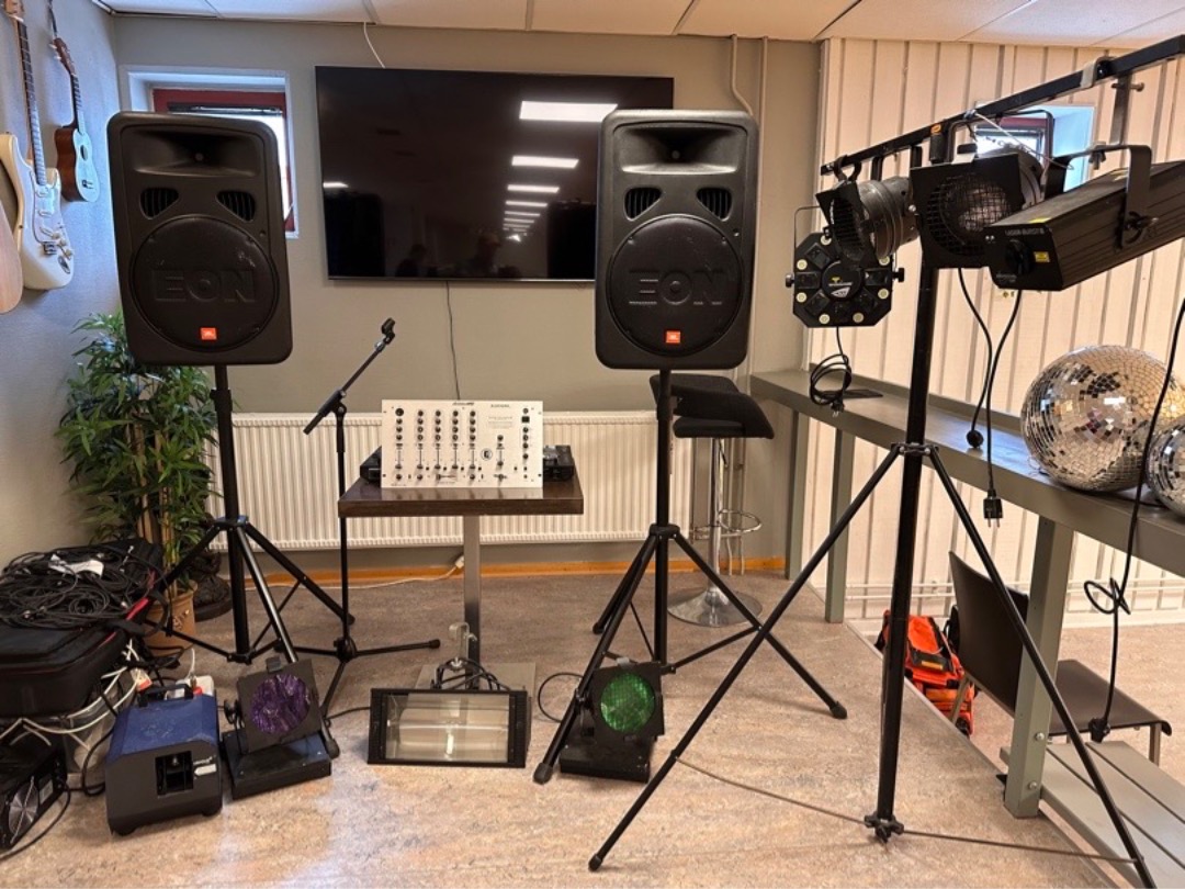 Ljudanläggning till fest