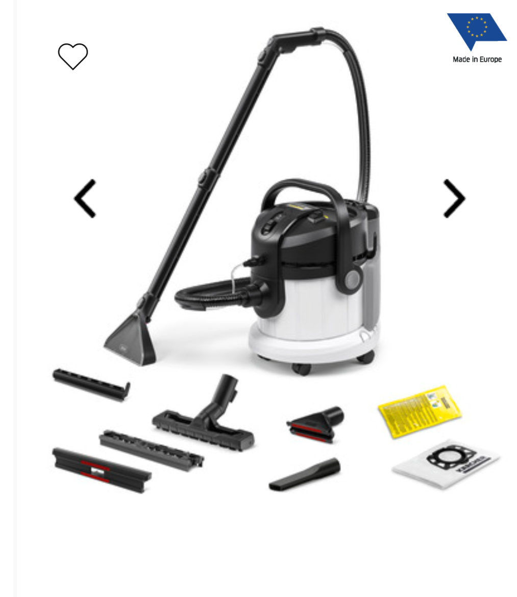 Kärsher se 4 plus textilvårdsmaskin