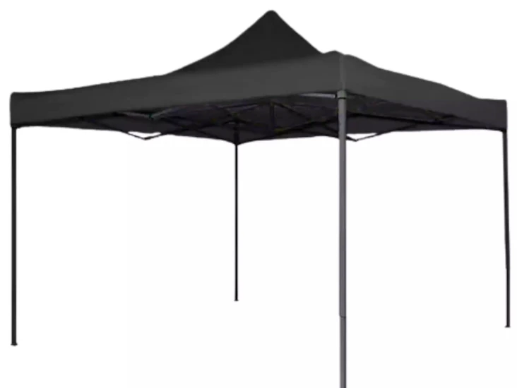 Pop-up-telttakatos 3x3m, musta