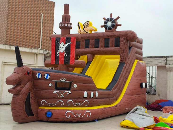 Pirate ship jumping castle