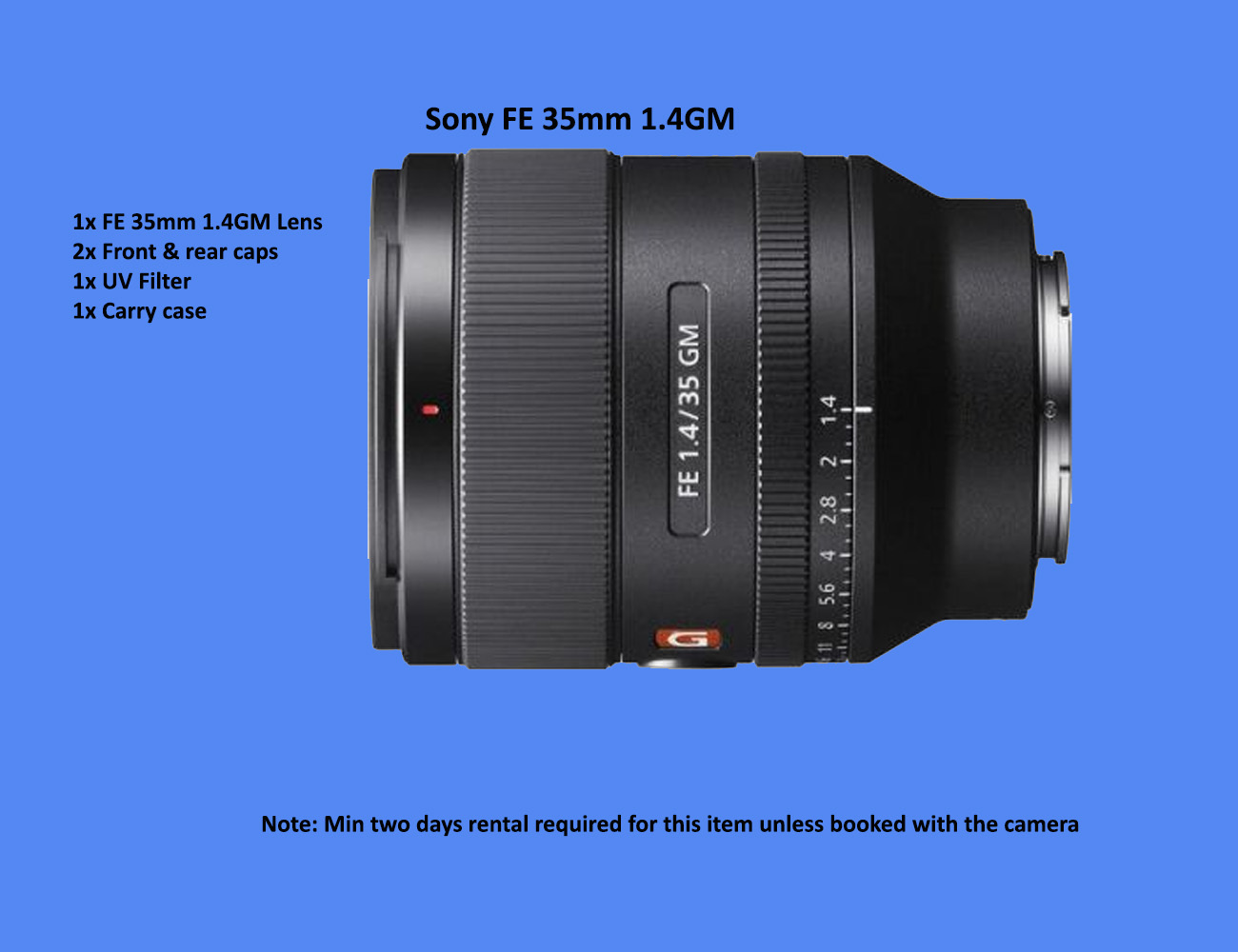 Sony fe 35 mm f1.4 g master  lens - 35mm