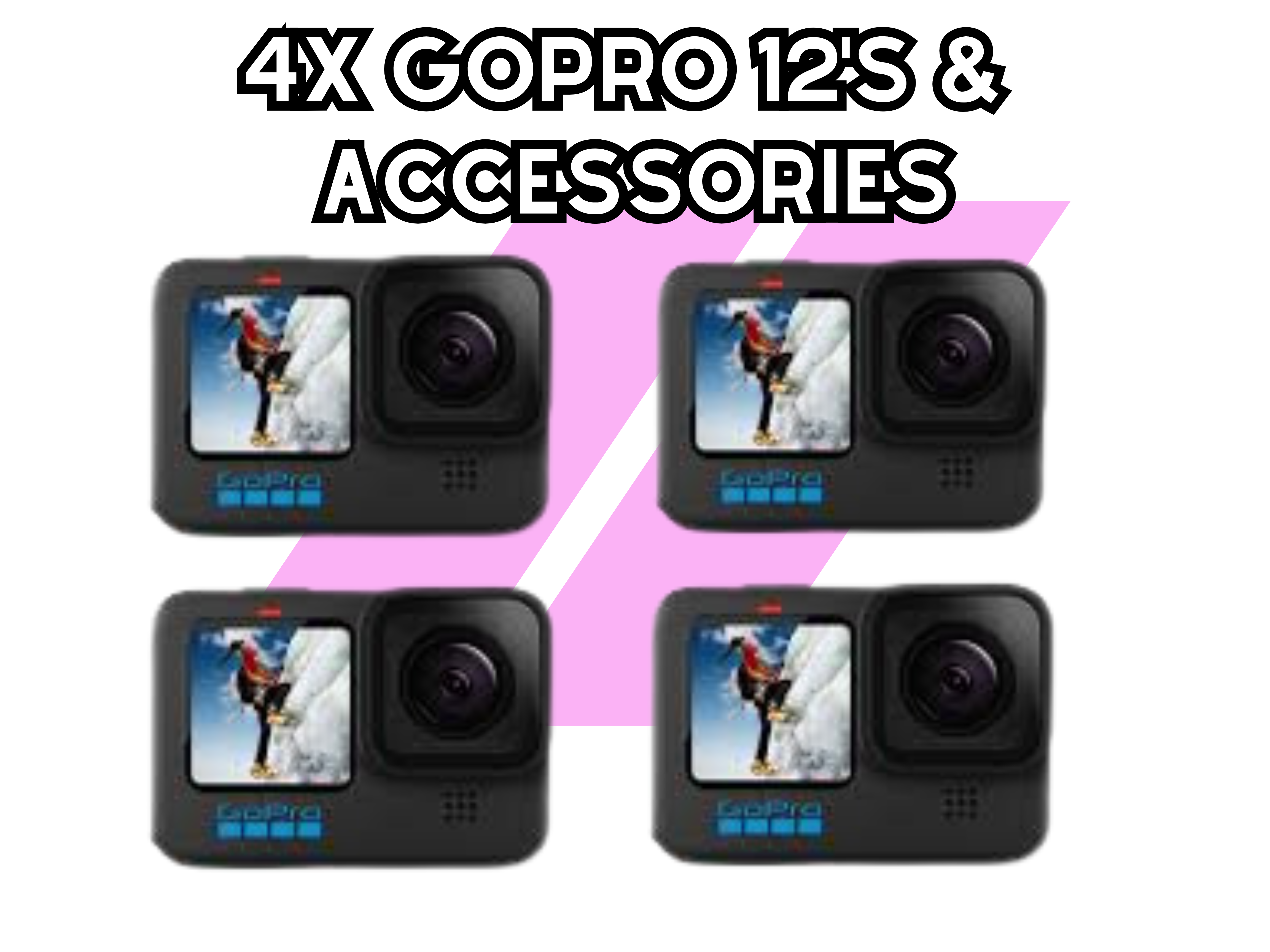 4x gopro hero 12 kit and accessories