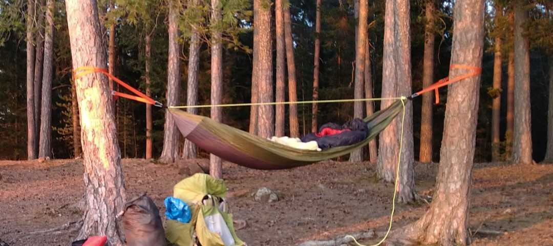 Tre enkle hengekøyer