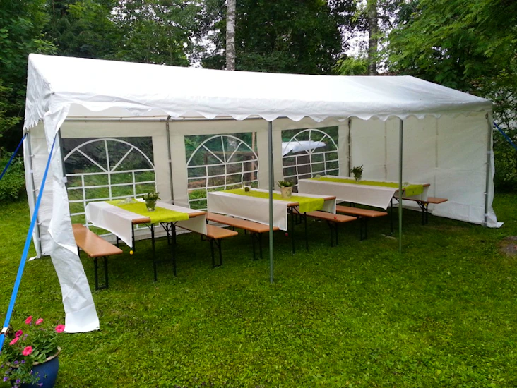 Juhlateltta plus 3x6m pe, valkoinen, dancover