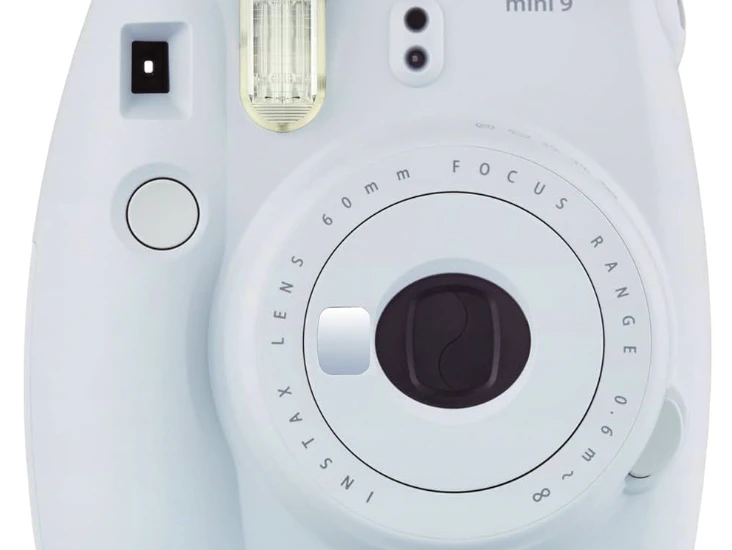 Fujifilm instax mini 9 instant camera in smokey white