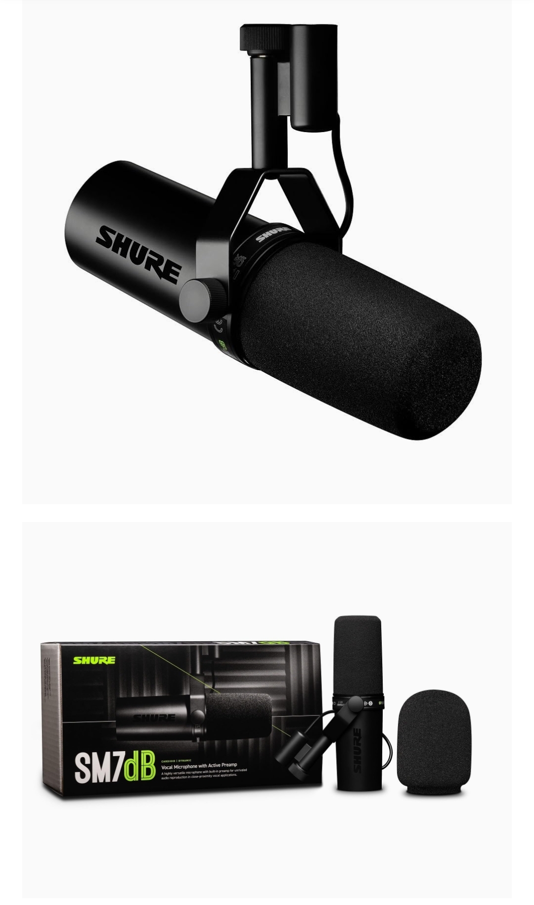 Sm7db with boom arm, 360° rotatable microphone stand with desk mount!