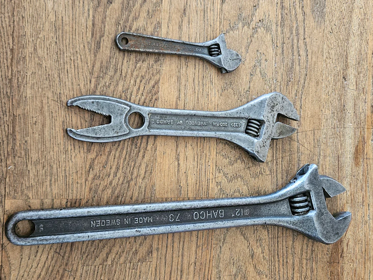 Skiftnycklar i olika storlekar – svenska kvalitetsverkt