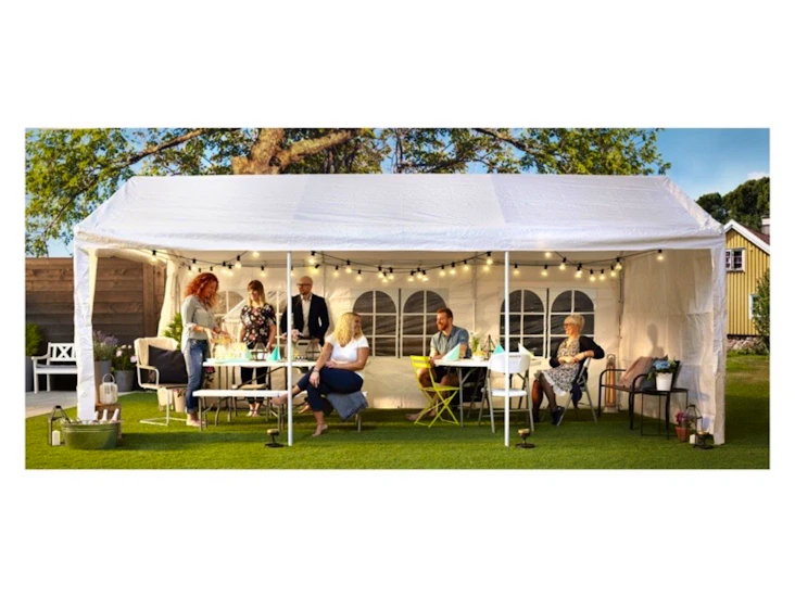 Vitt partytält 3x6 meter