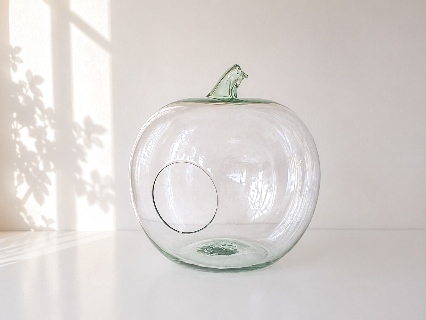 Gröntonat glasäpple, 44*44 cm