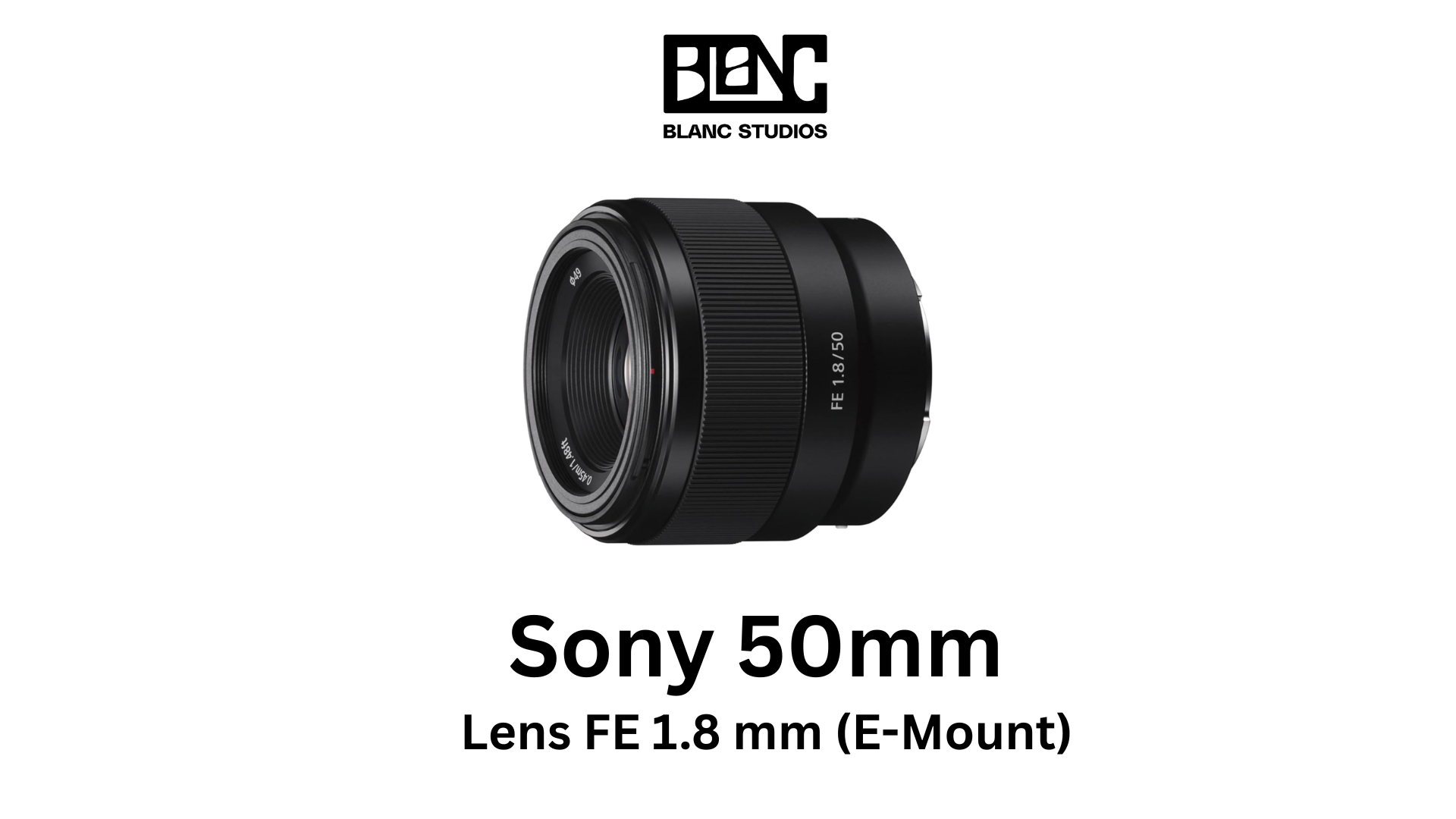Sony fe 50mm f/1.8 lens