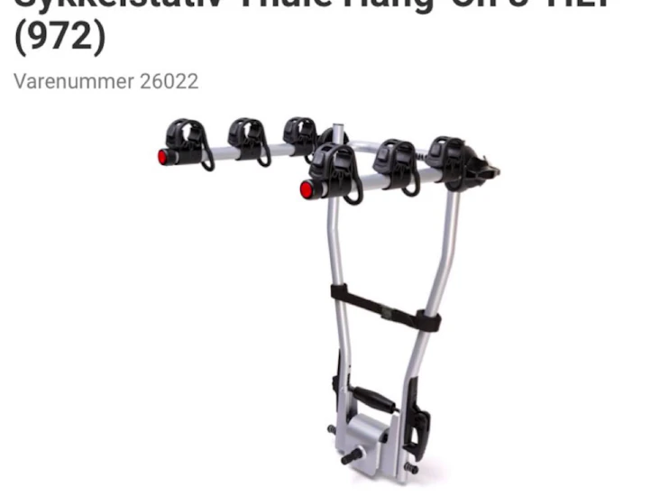 Thule sykkelstativ for 3 sykler