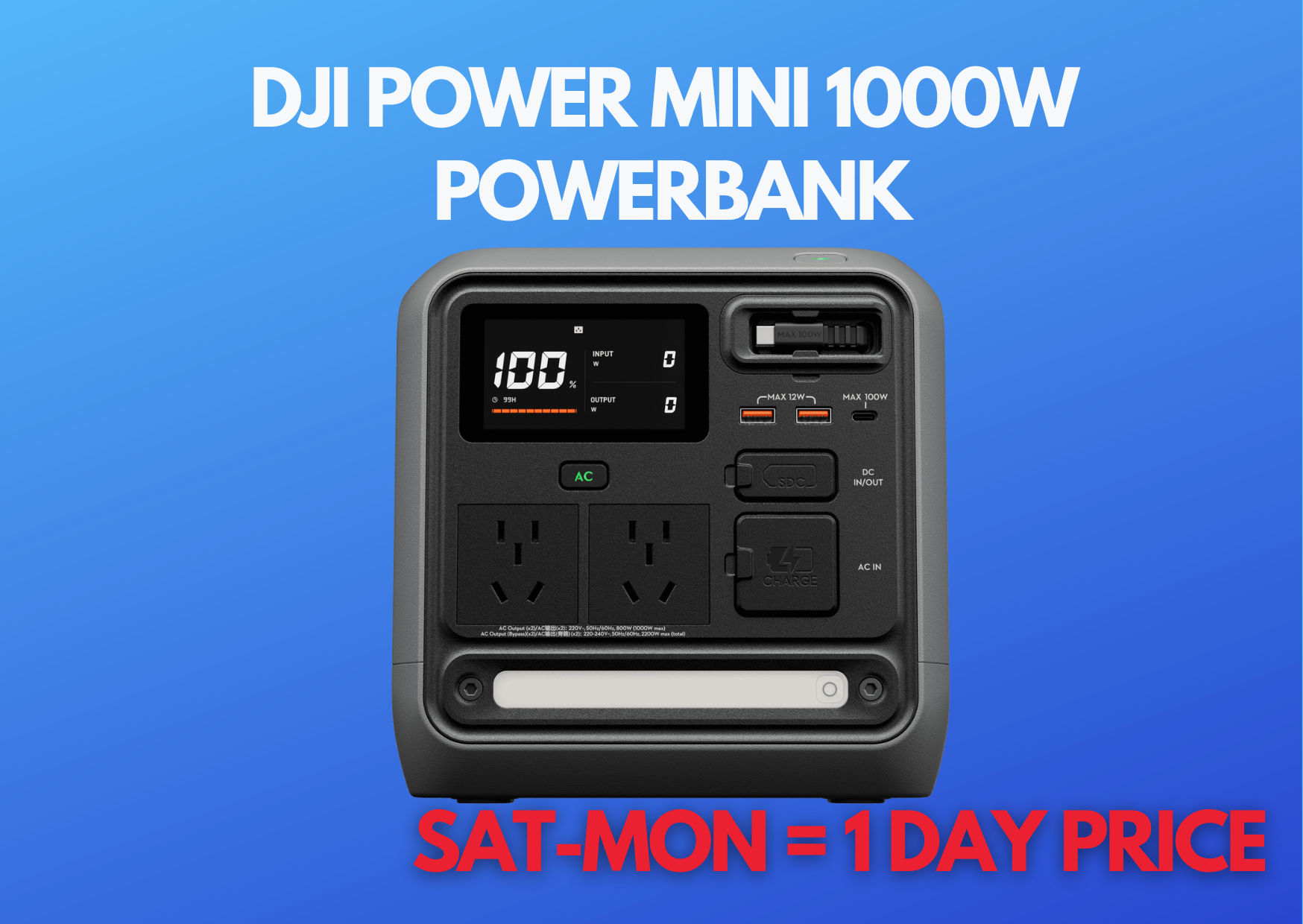 Dji power mini 1000w - powerbank