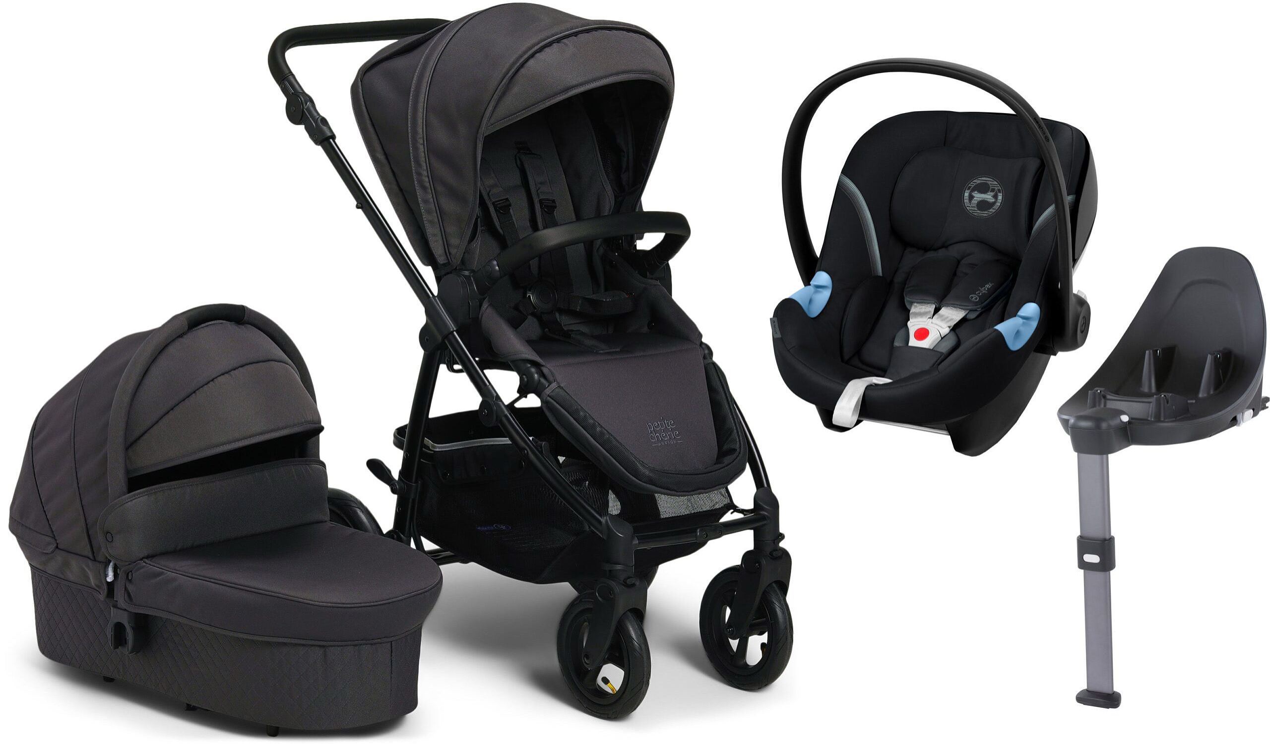 Pakkeløsning baby bilstol + barnevogn