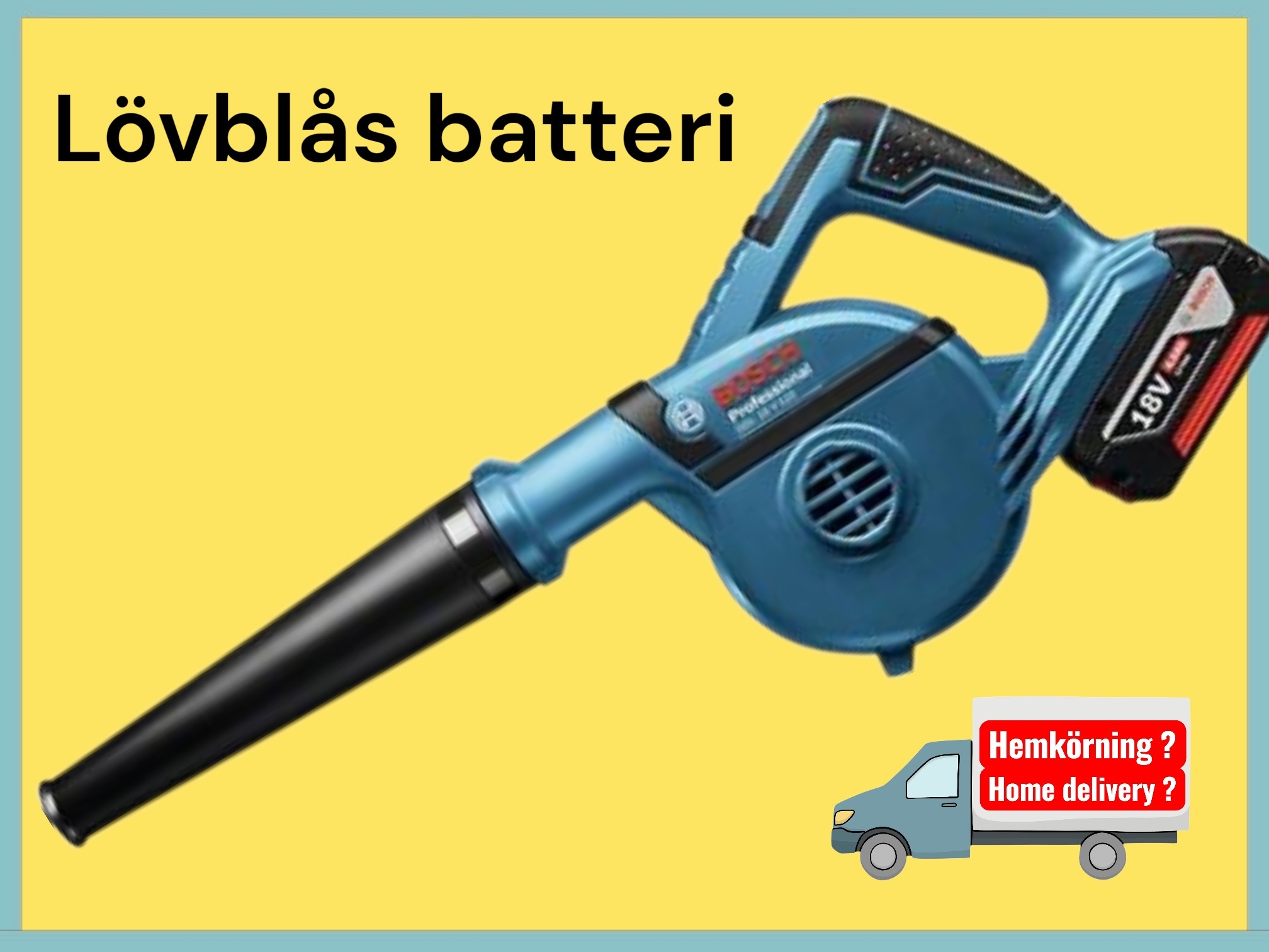 Lövblås 18v batteri bosch proffs