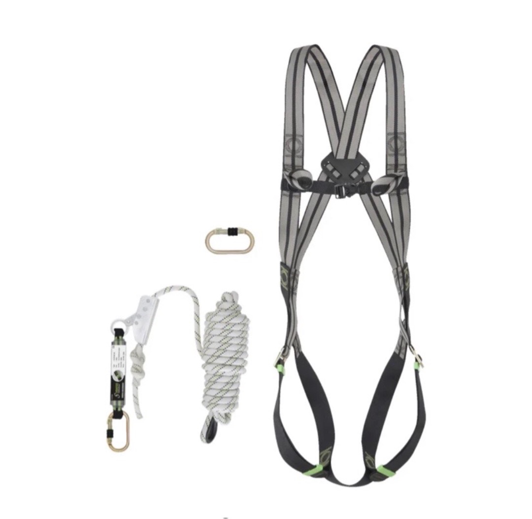 Godkänd fallskyddsutrustning. fallskyddssele