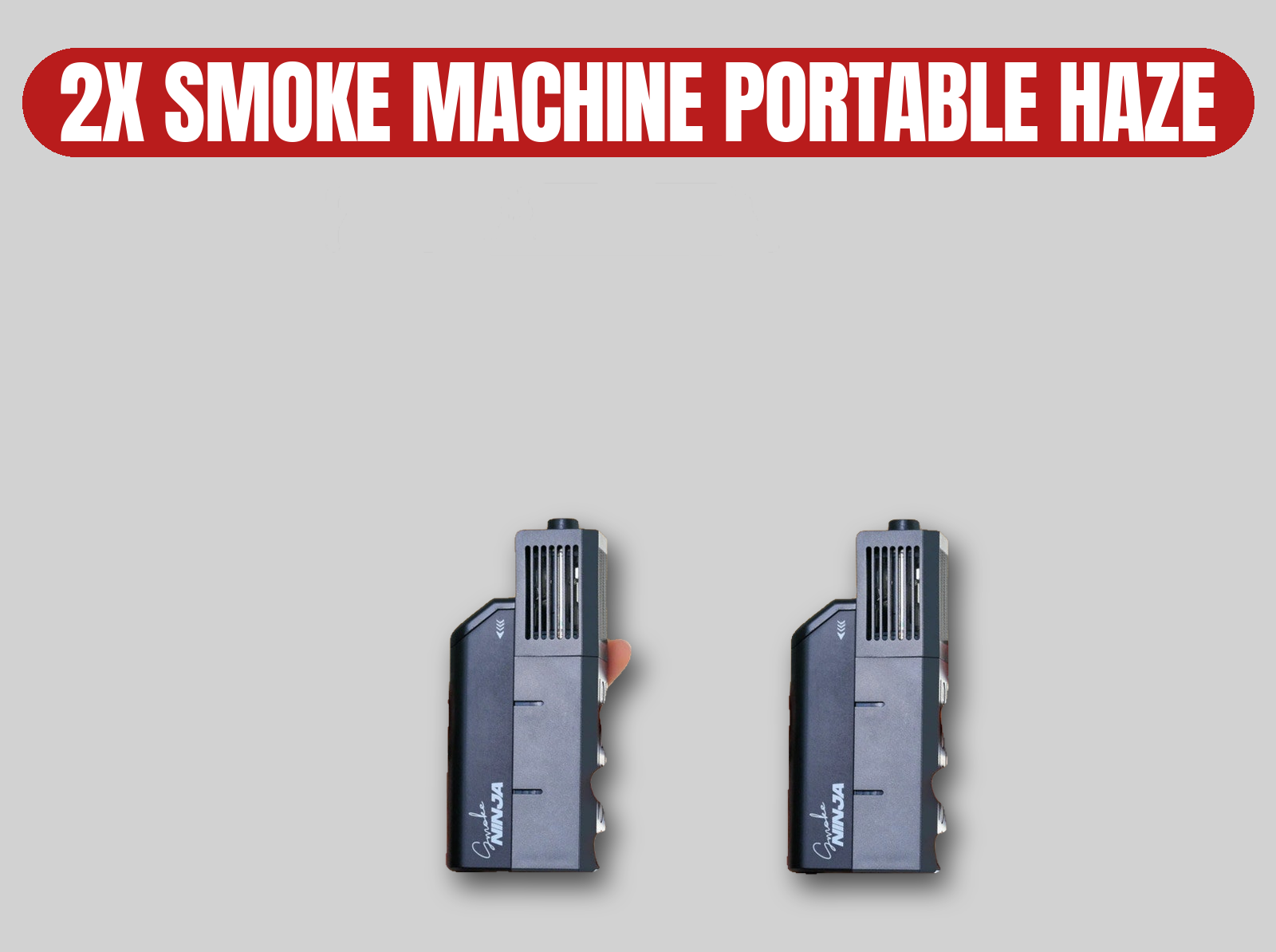 2x smoke ninja | portable haze / dry ice / flogger / wireless smoke machine