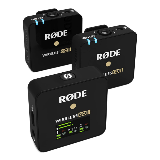 Rhode wireless go ii dual channel microphones