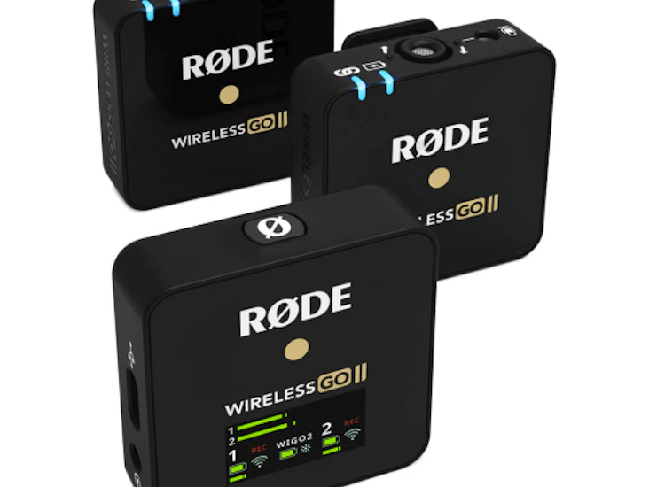 Rhode wireless go ii dual channel microphones