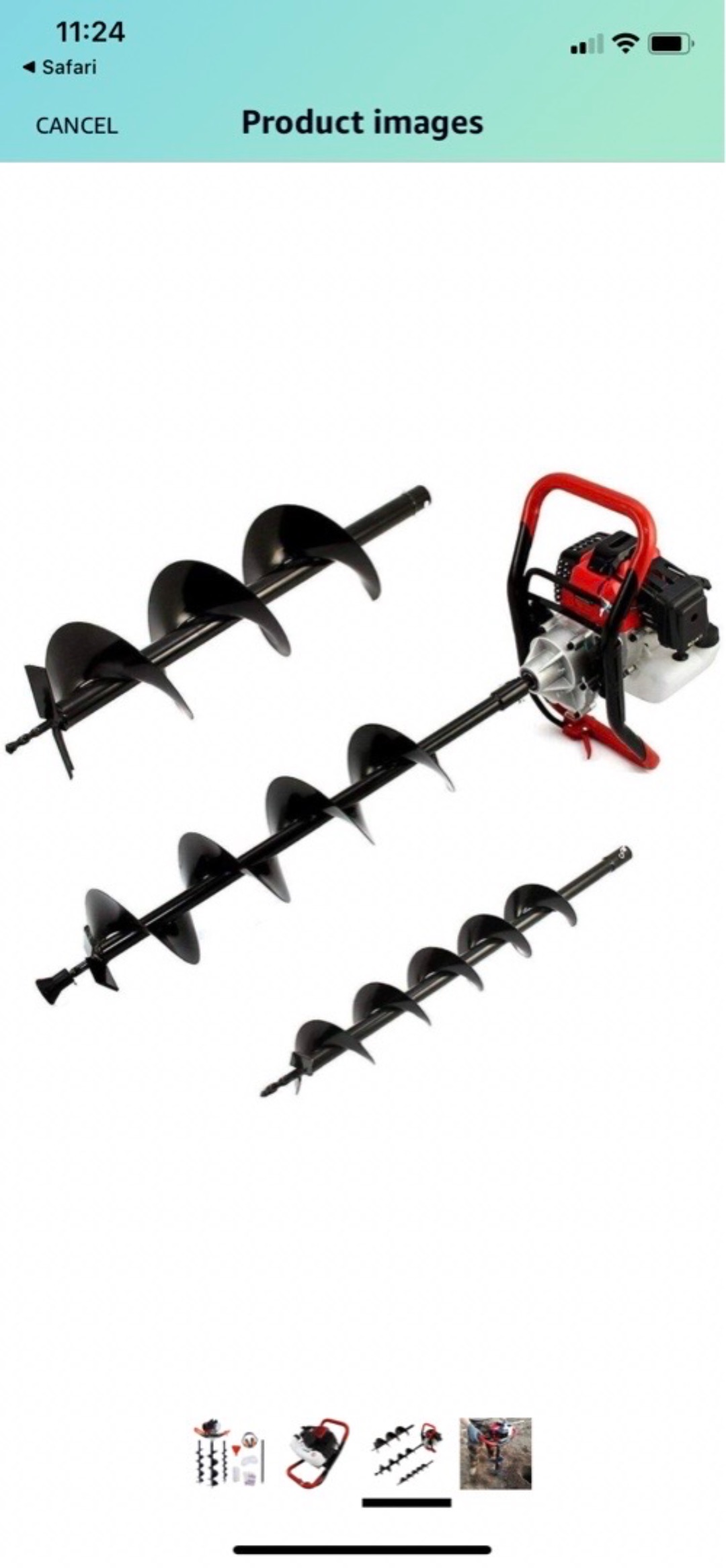 Jordborr 65cc 2-takt med 2st borr