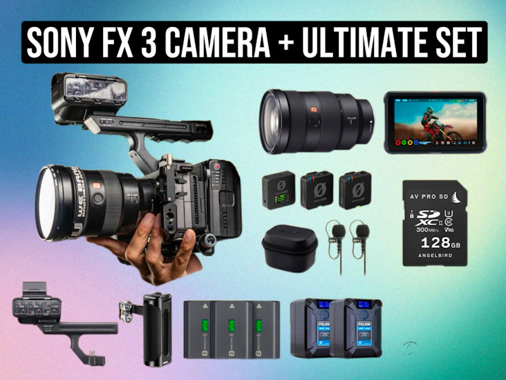 Sony fx3 fx-3 cinema camera + ultimate set | full frame 4k mirrorless | fx3 / fx 3 / cinema camera / gm / g master / ultimate production kit