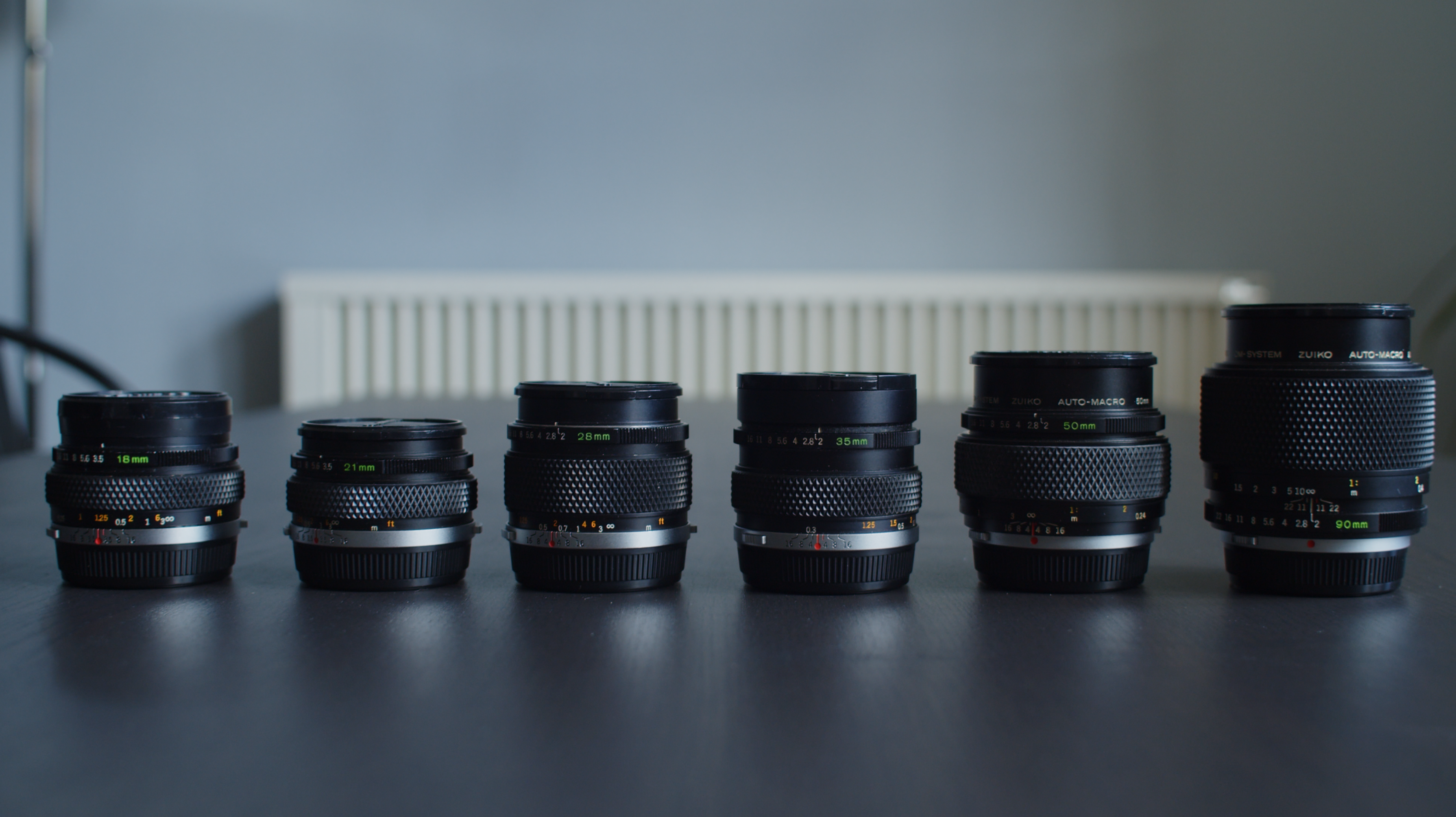 Olympus om lens set