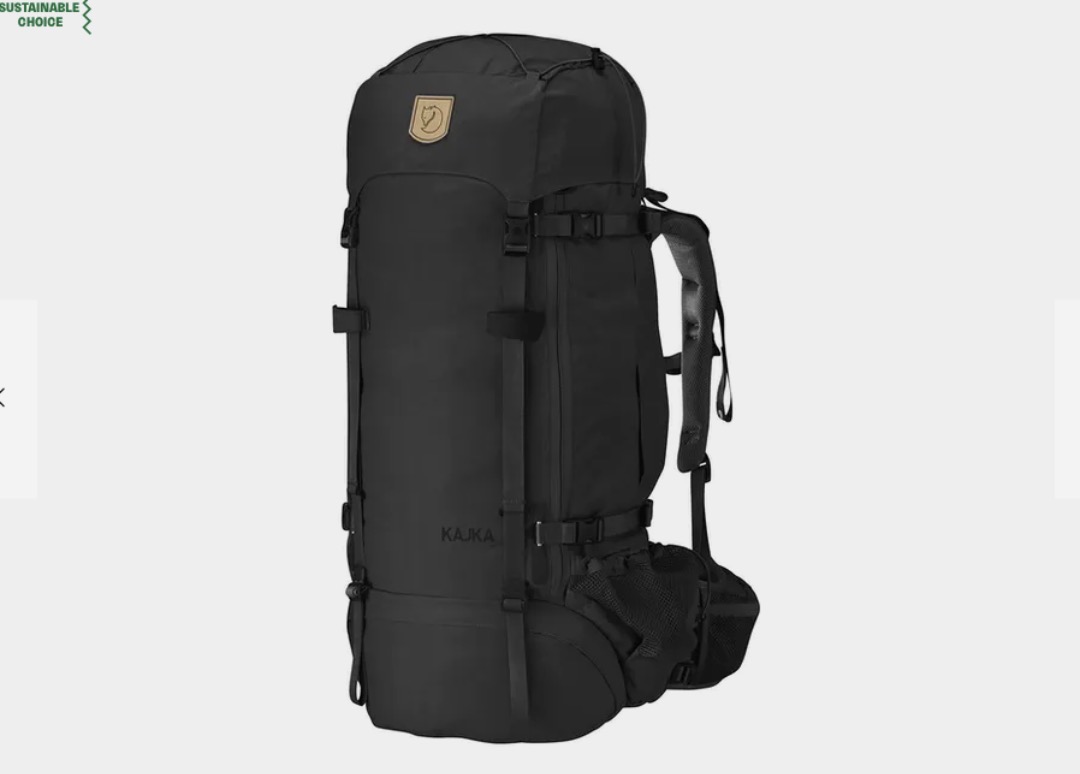 Stor fjällräven ryggsekk (100l) 