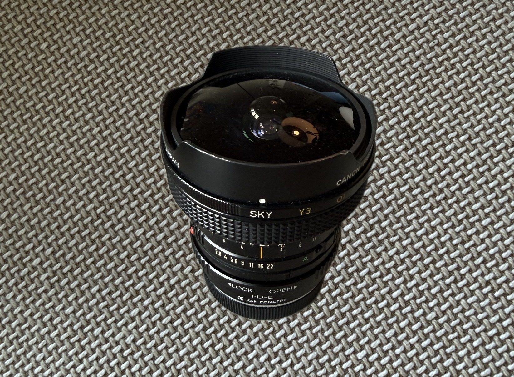 Canon fd 15mm f/2.8 fullframe fisheye