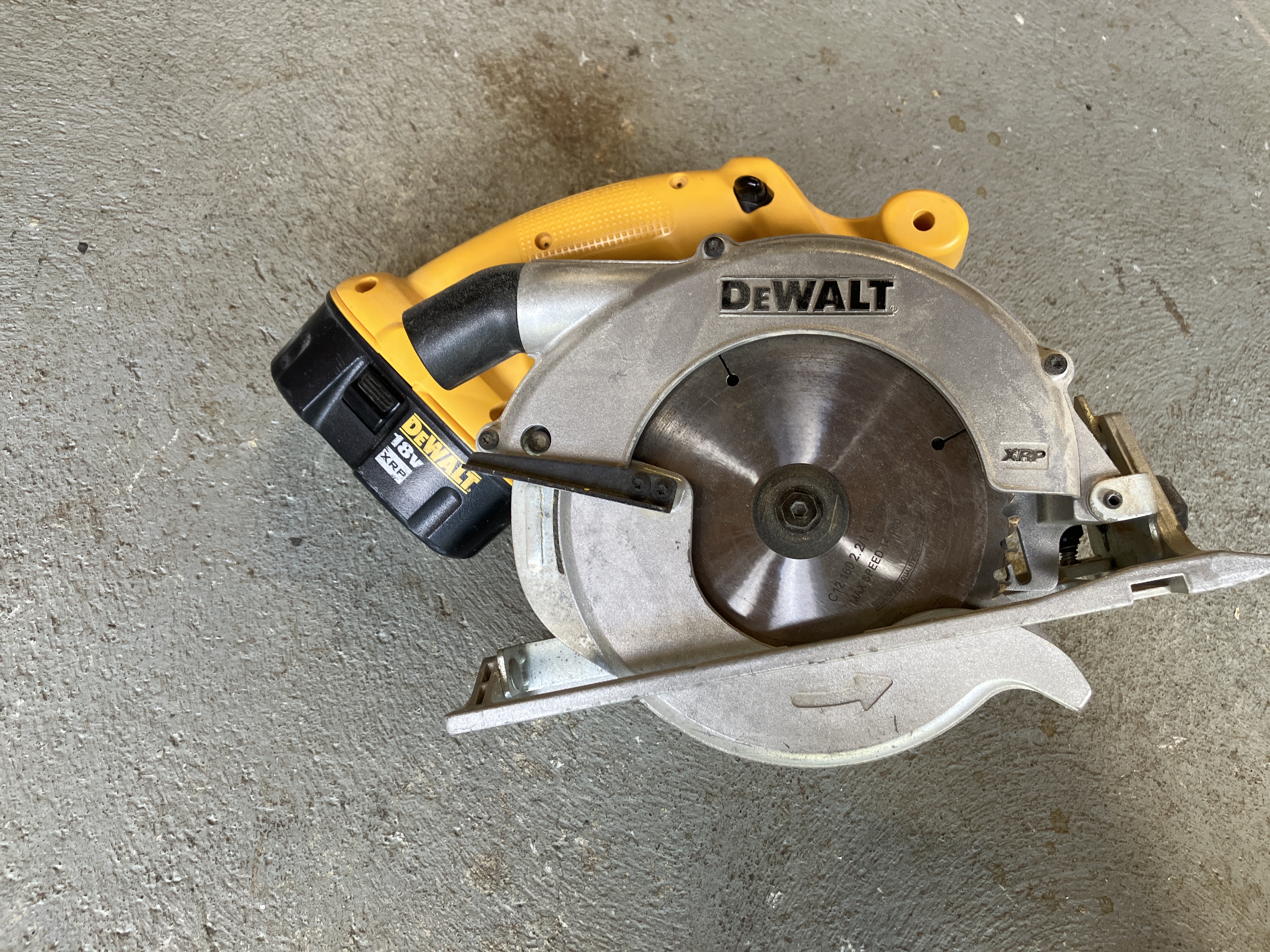 Dewalt sirkelsag med batteri