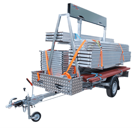 Instant blit-fix stillas på tilhørende henger