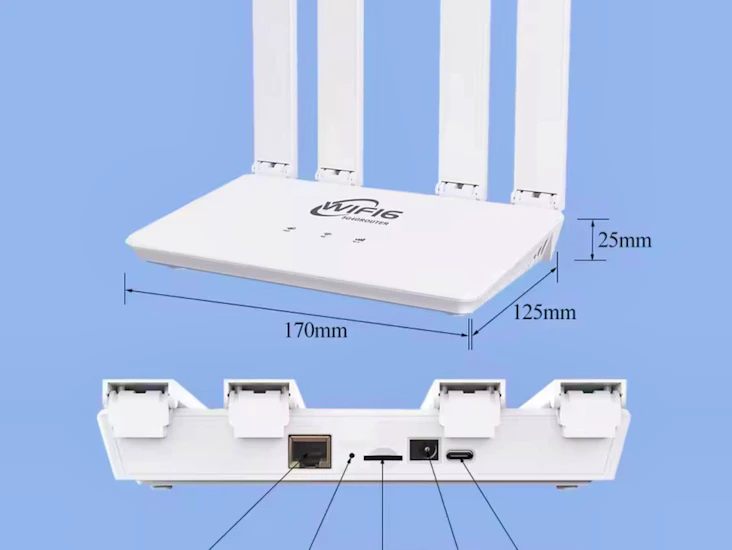 4g wifi 6 router with unlimited internet