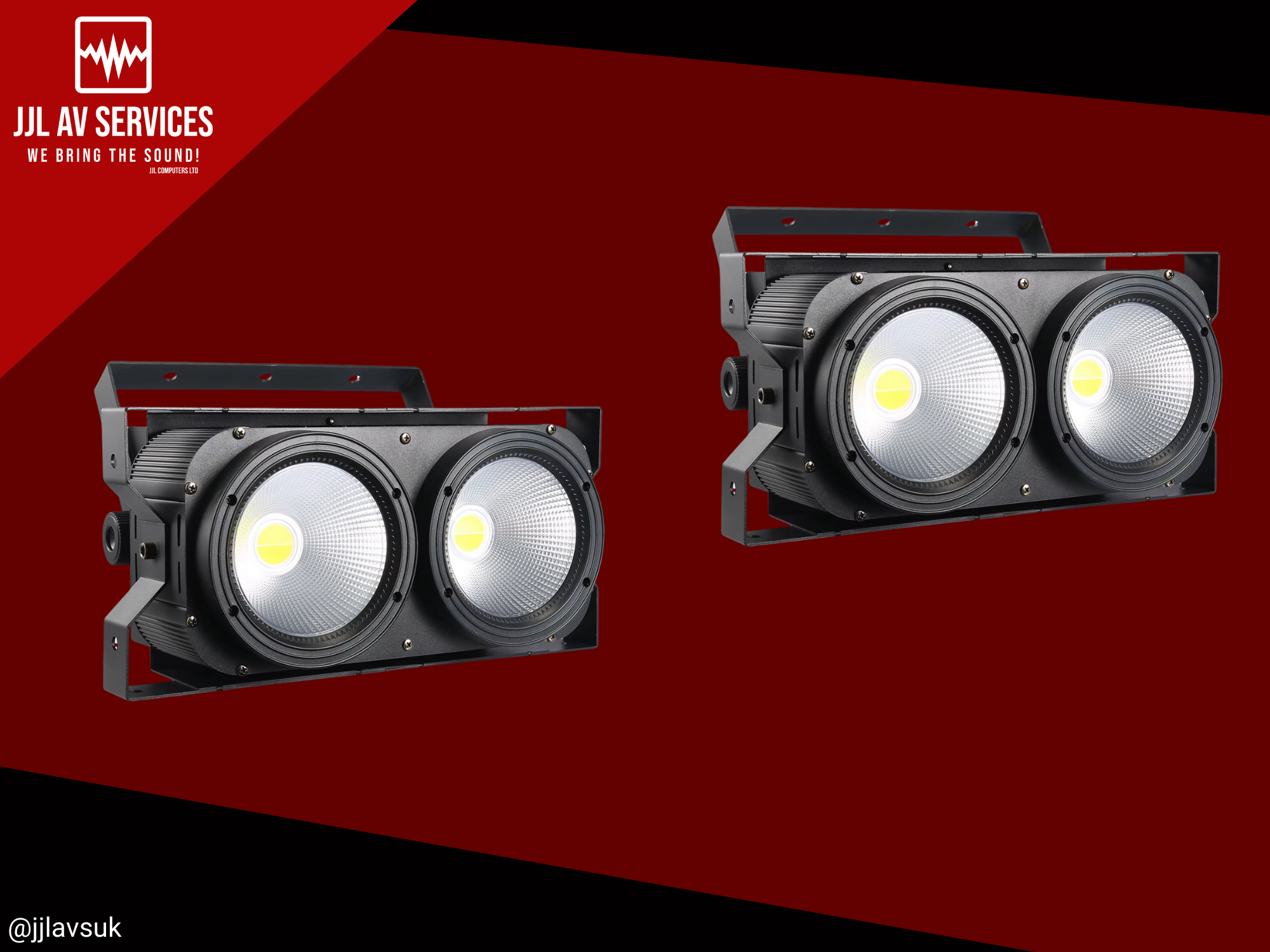 Pair of 200w led 2in1 cob par light