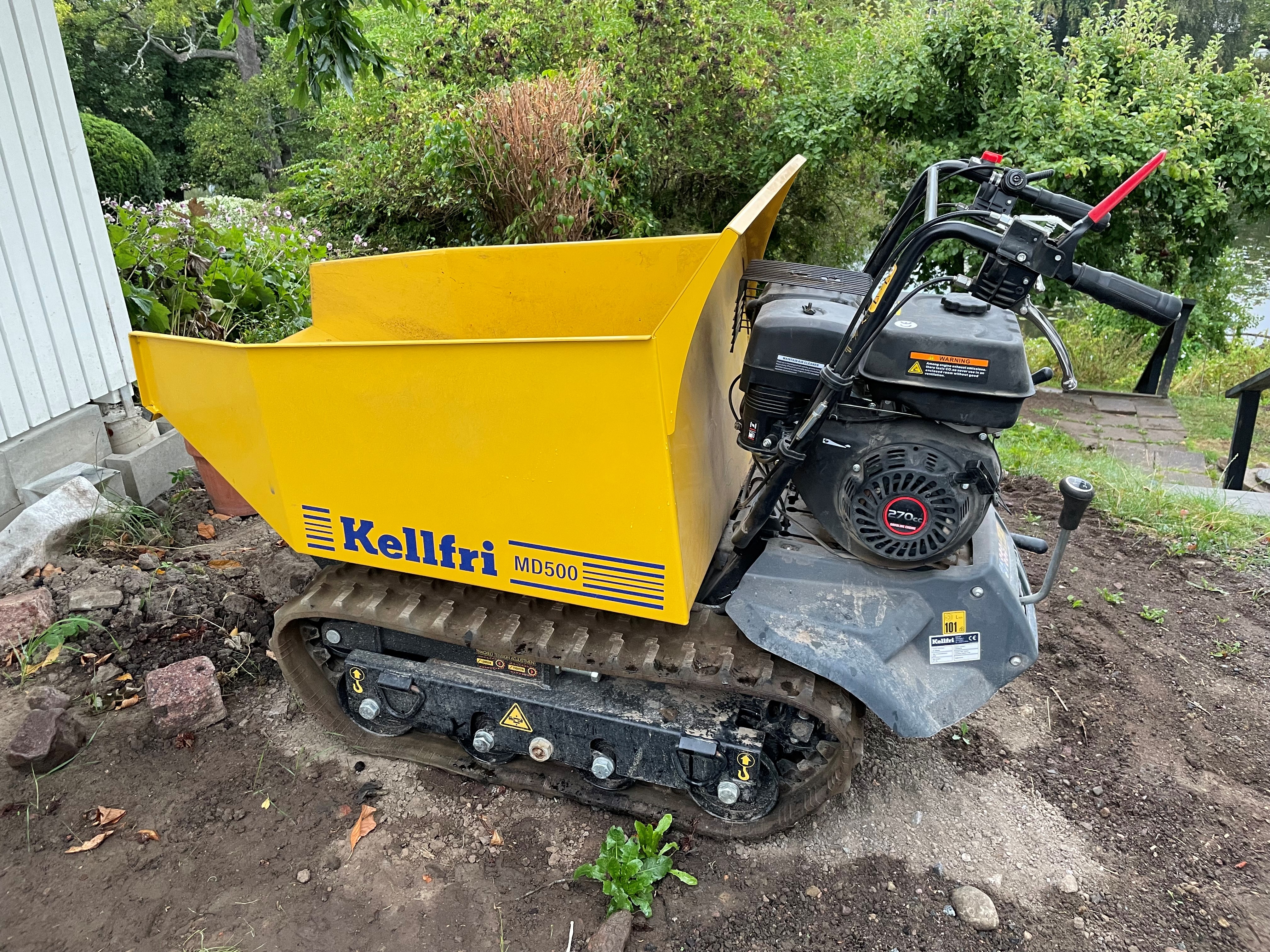 Minidumper kellfri md500 – 500 kg last, larvband