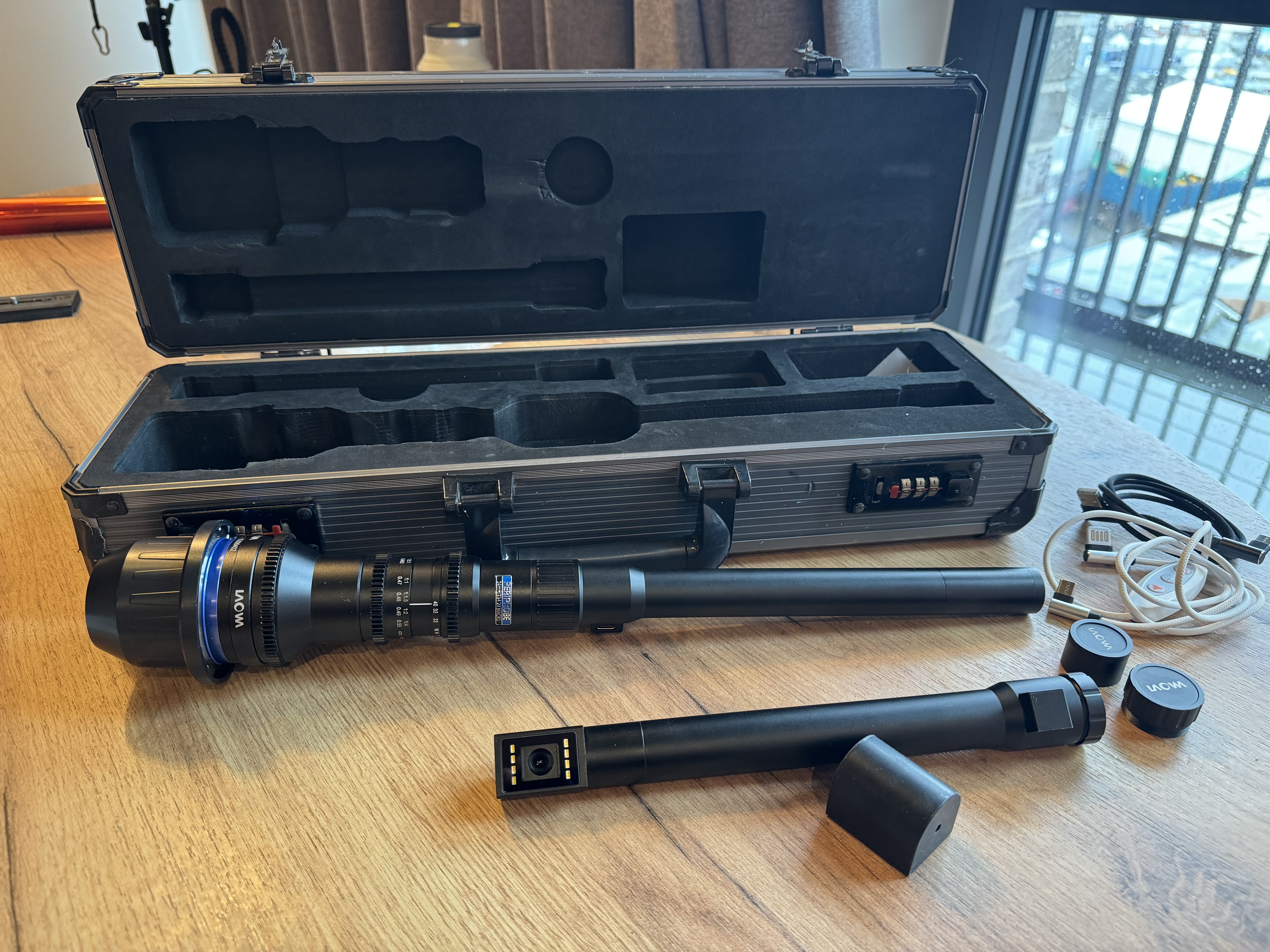 Laowa 24mm periprobe lens  with pl- e adapter 