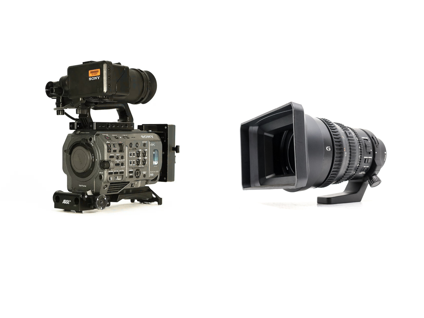 Sony fx9 kit w/ shotgun mic + sony fe pz 28-135 (af/servo lens) + manfrotto tripod 504hd