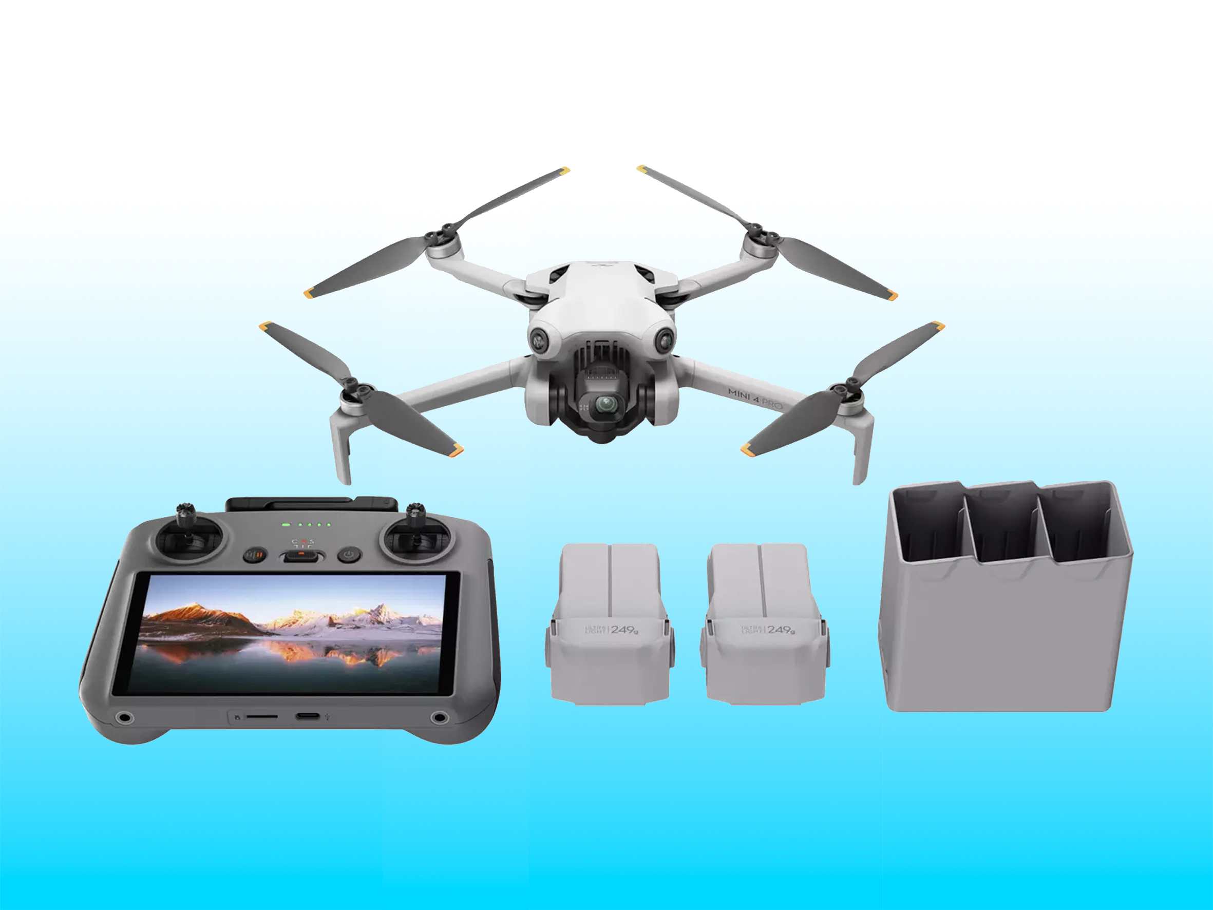 Dji mini 4 pro fly more combo drone with dji rc2