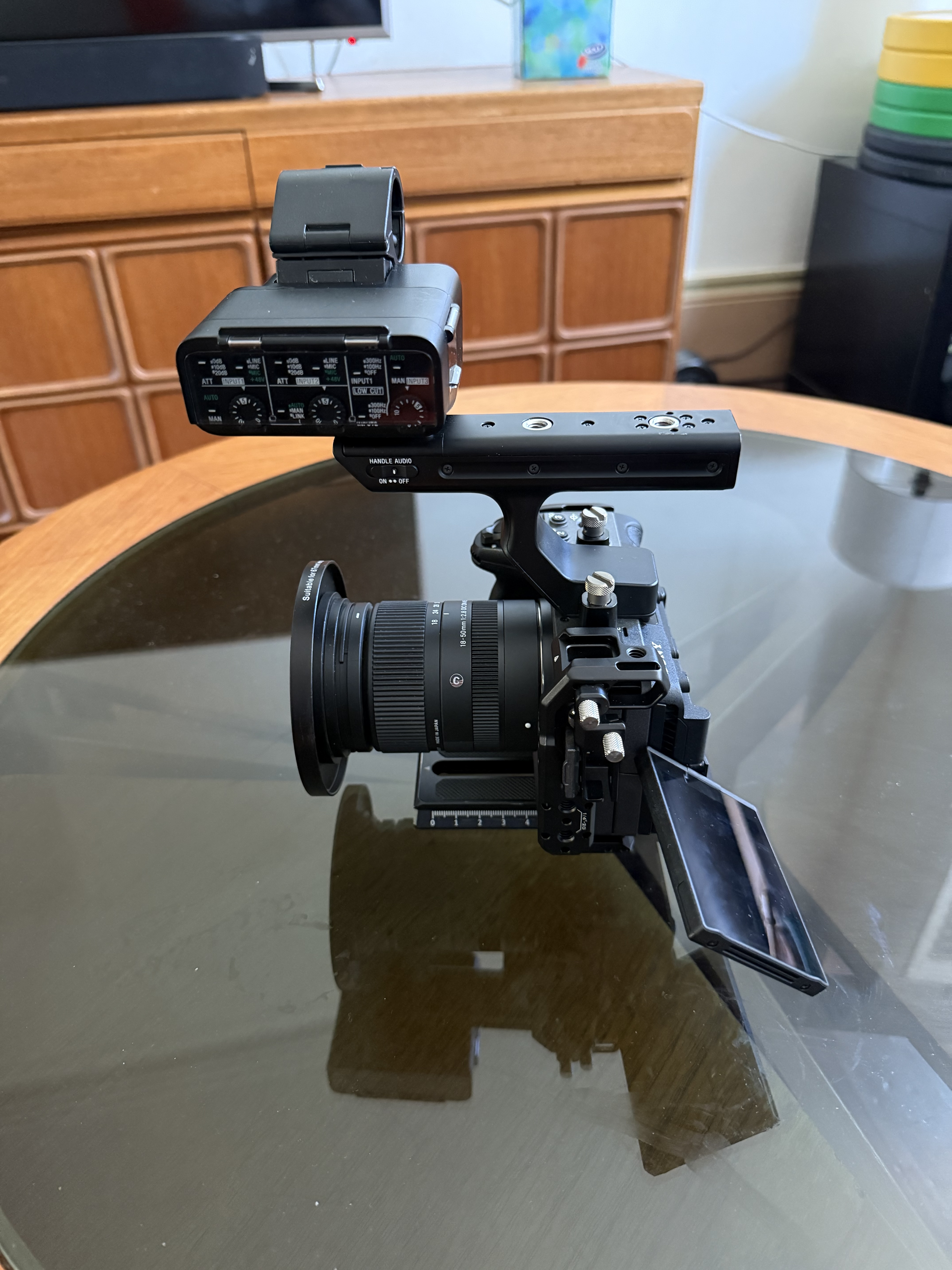 Sony fx30 with 18-50mm 2.8. includes top handle & tilta cage. 3x sony batteries & charger & 2x memory cards