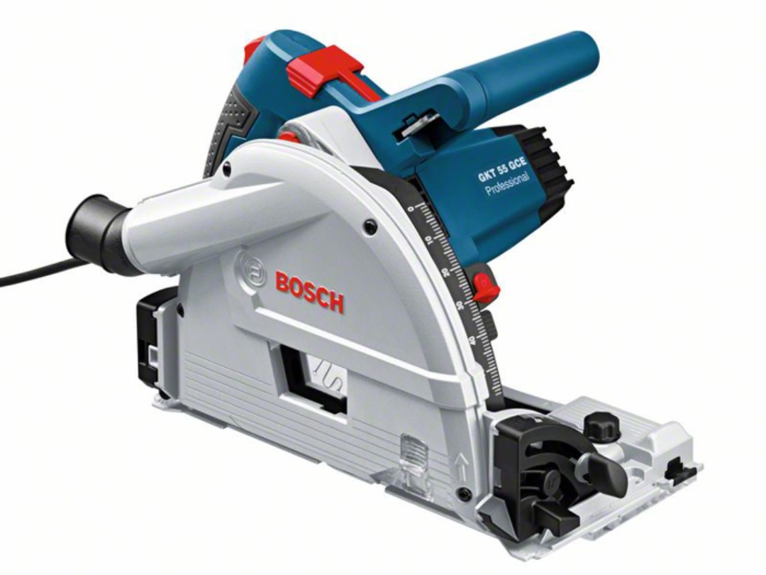 Bosch dykk-/senkesag m/ 1,6 og 1,1 m skinner