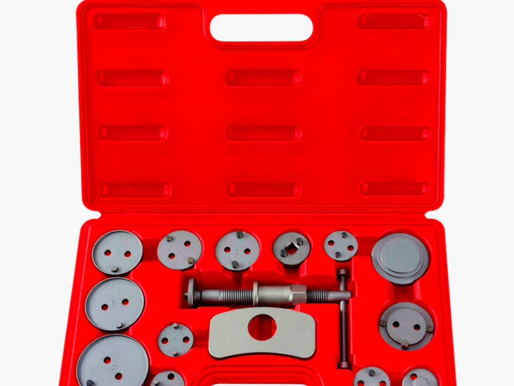 Bremsestempelverktøy, 15 deler