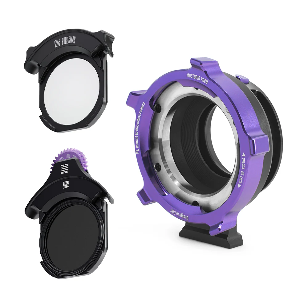 🎬 mofage poco adapter filter – rf to pl mount with variable nd (cinema adapter)