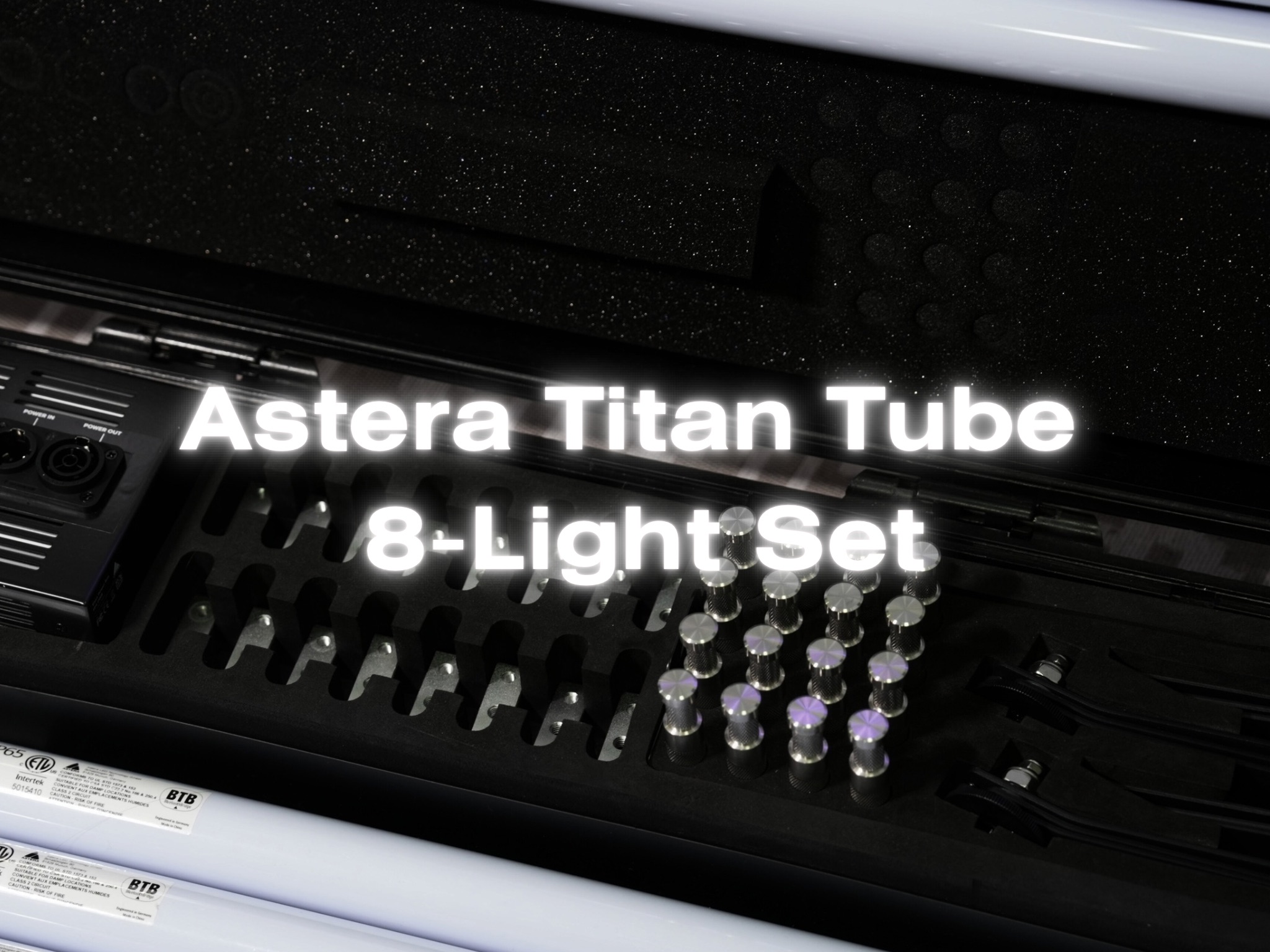 Astera titan tube 8-light set with astera transmitter box
