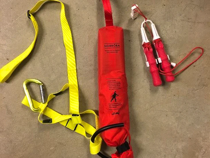 Säkerhetslina långfärdsskridskor