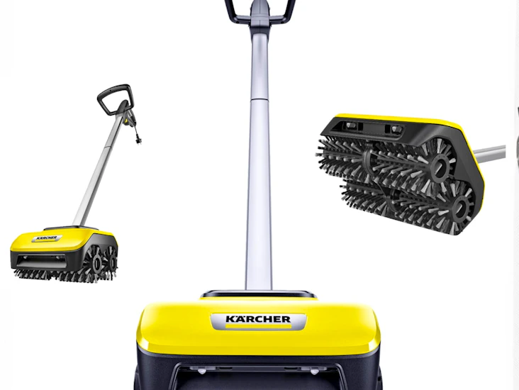 Kraftfull fyra roterande borstar.