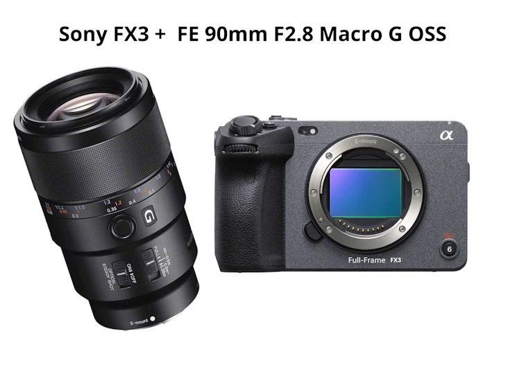 Sony fx3 + fe 90mm macro f2.8 g