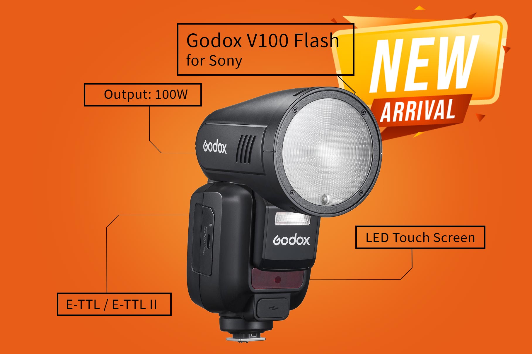 Flash v100 for sony (godox)