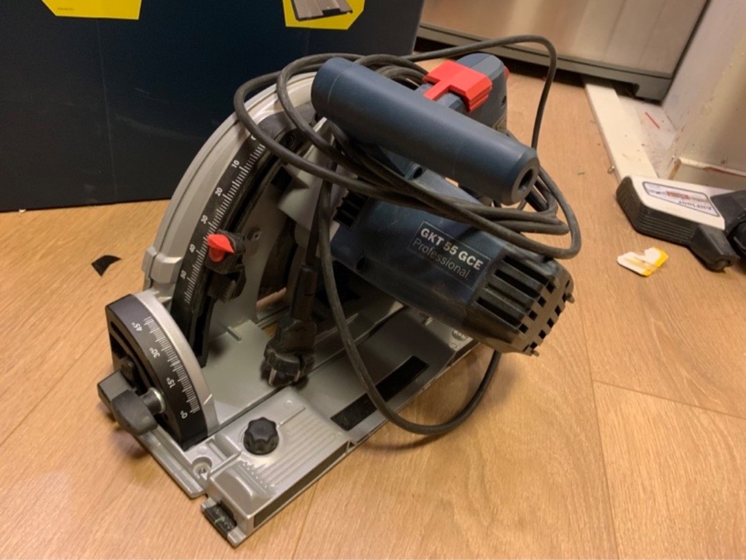 Dykksag (blå bosch) med skinner (kablet)