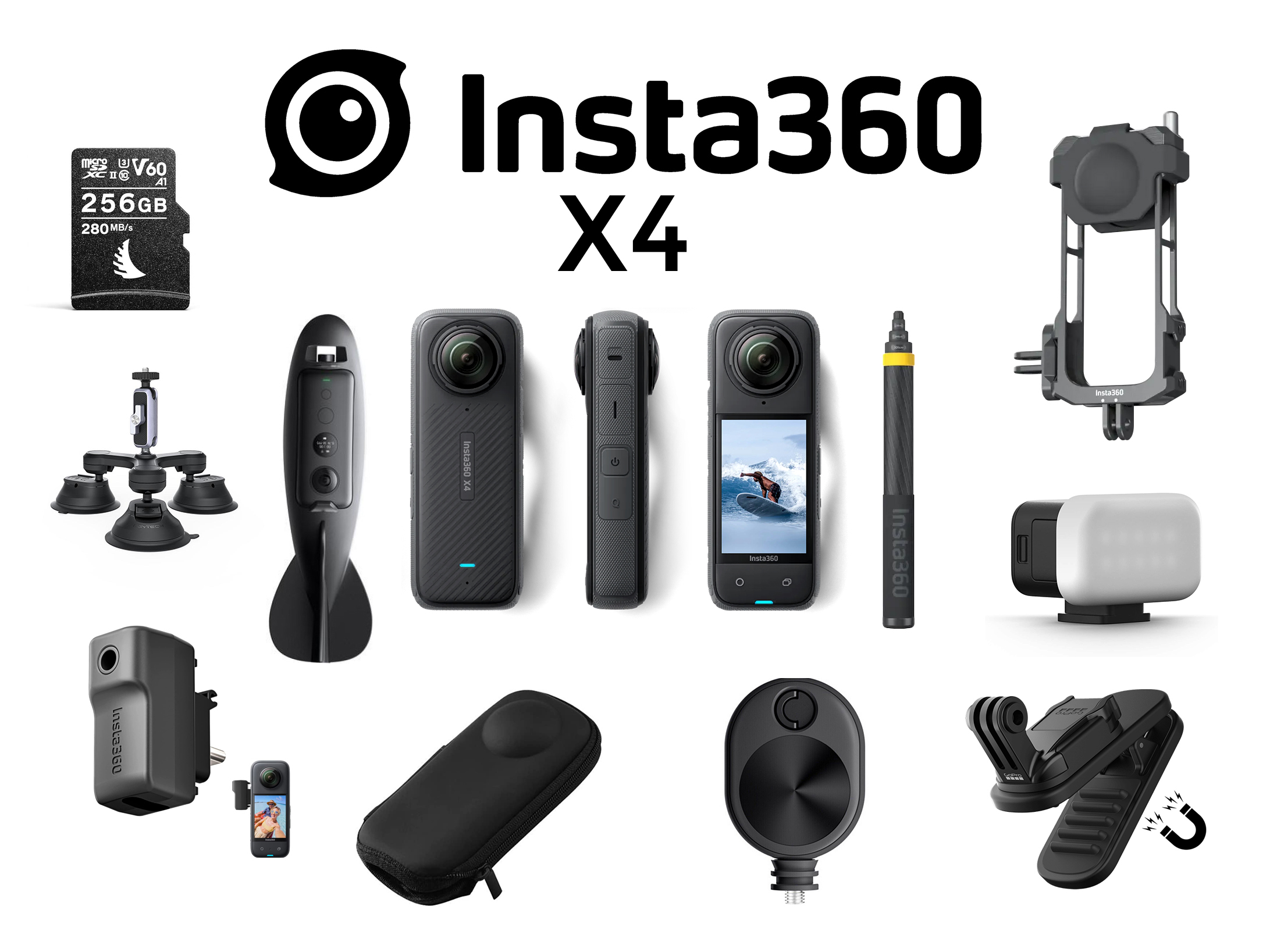 Insta 360 x4 kit / loads of extras